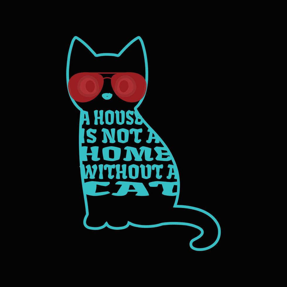 Cat T Shirt Design vector