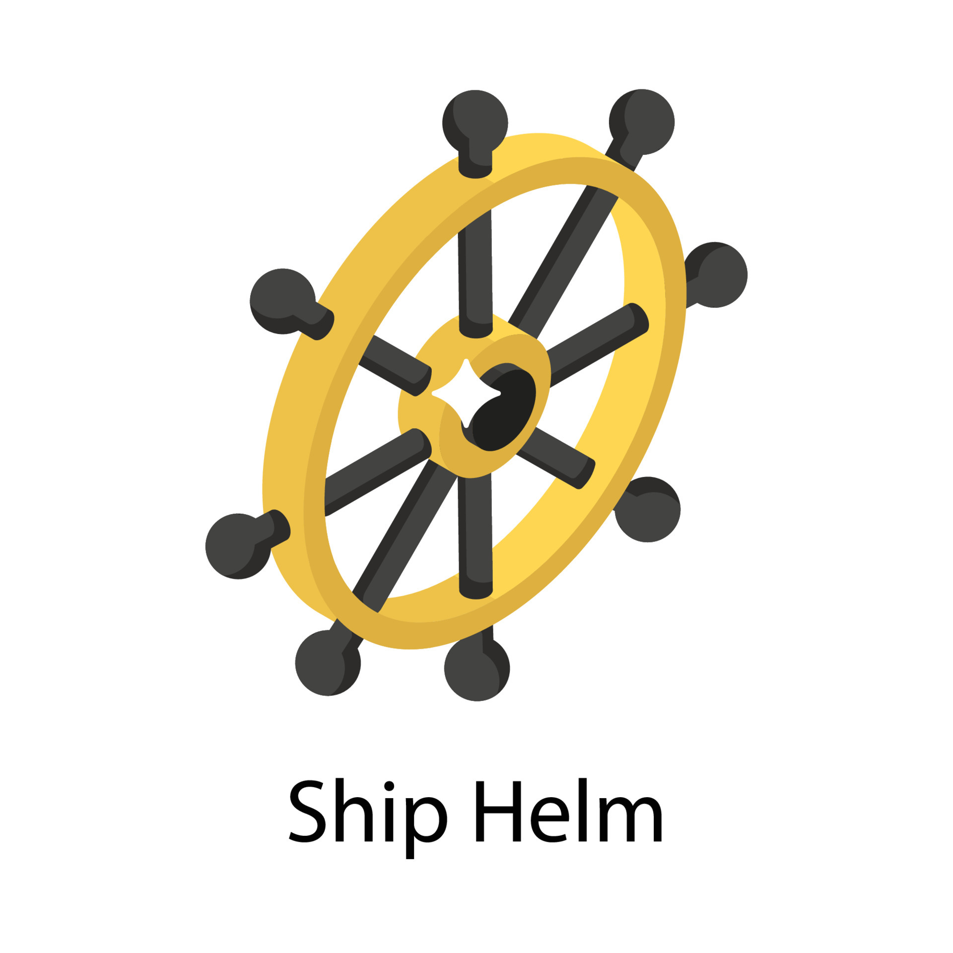 Ship Helm Concepts 5180182 Vector Art at Vecteezy