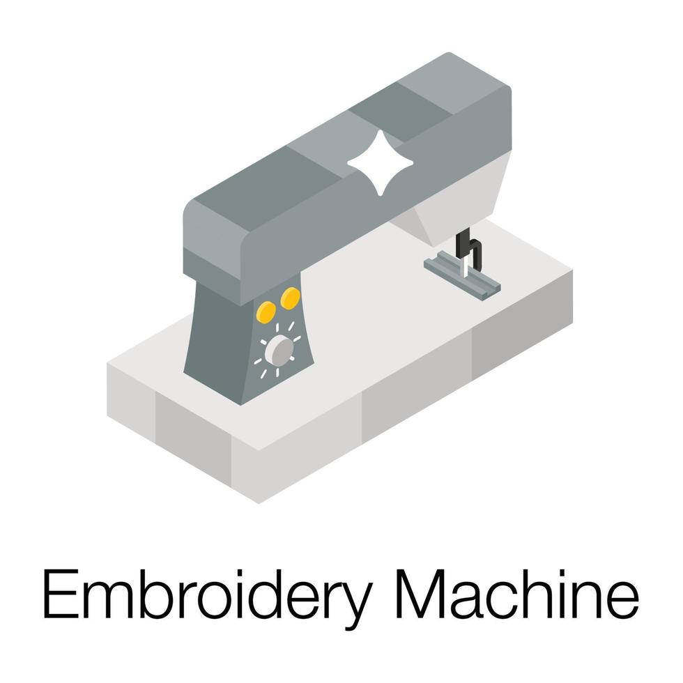 conceptos de máquina de bordar vector
