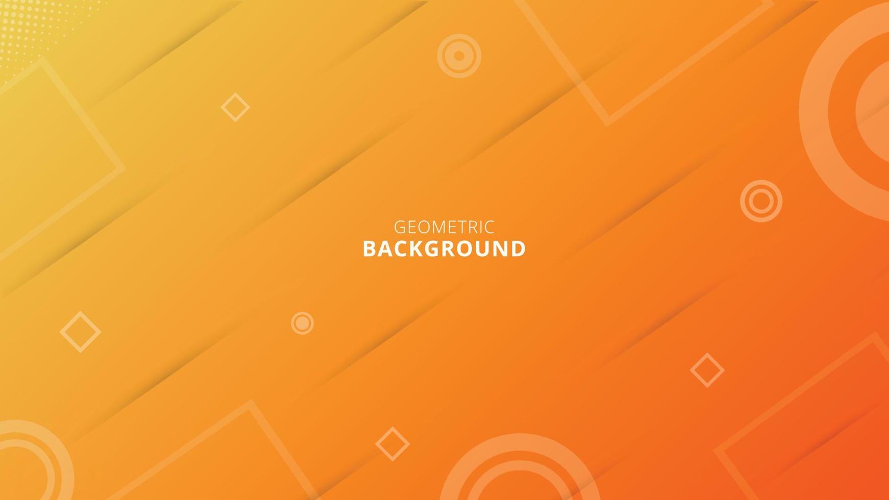 Gradient geometric shape background - Orange Gradient Background vector
