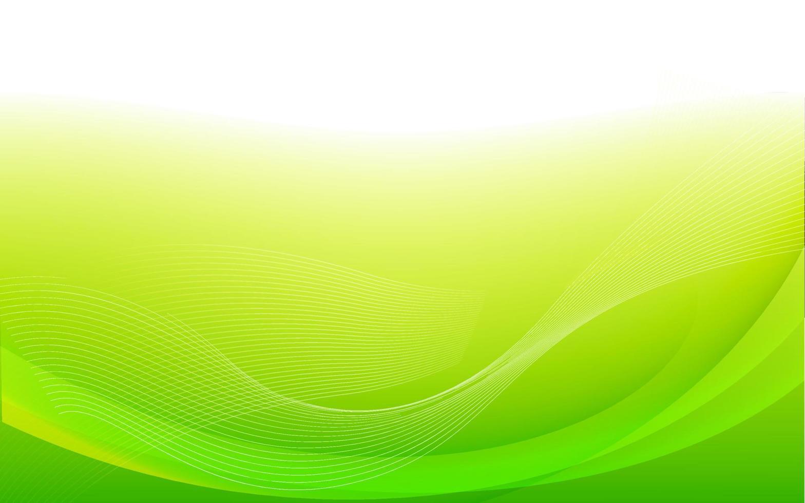 Green abstract background with modern style. Wave Background. Vector Illustration