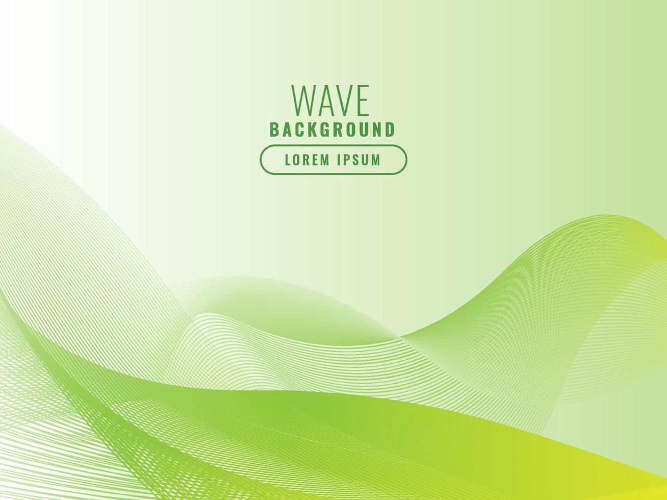 Yellow Green Abstract Background. Wave Background. Line Background. Vector Illustration