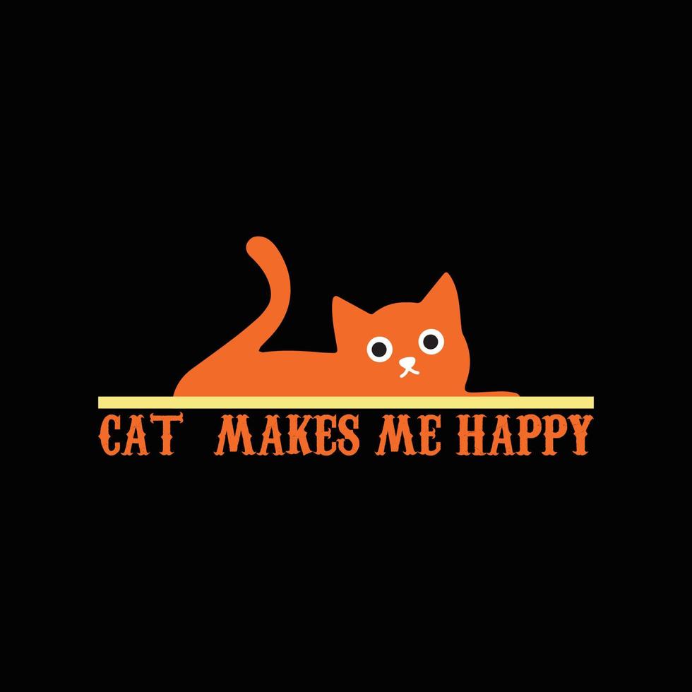 Cat T Shirt Design vector