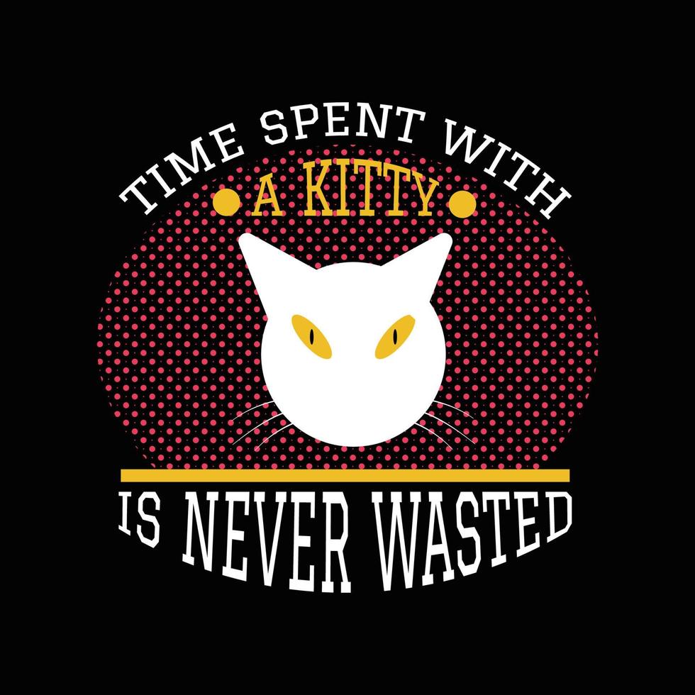 Cat T Shirt Design vector