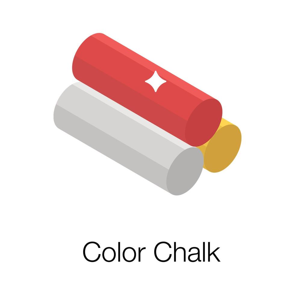 Color Chalks Concepts vector