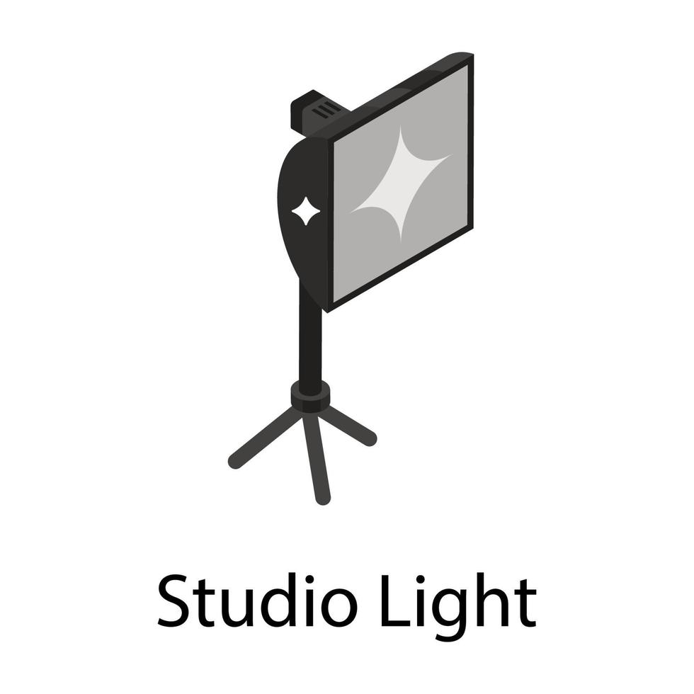 conceptos de luz de estudio vector