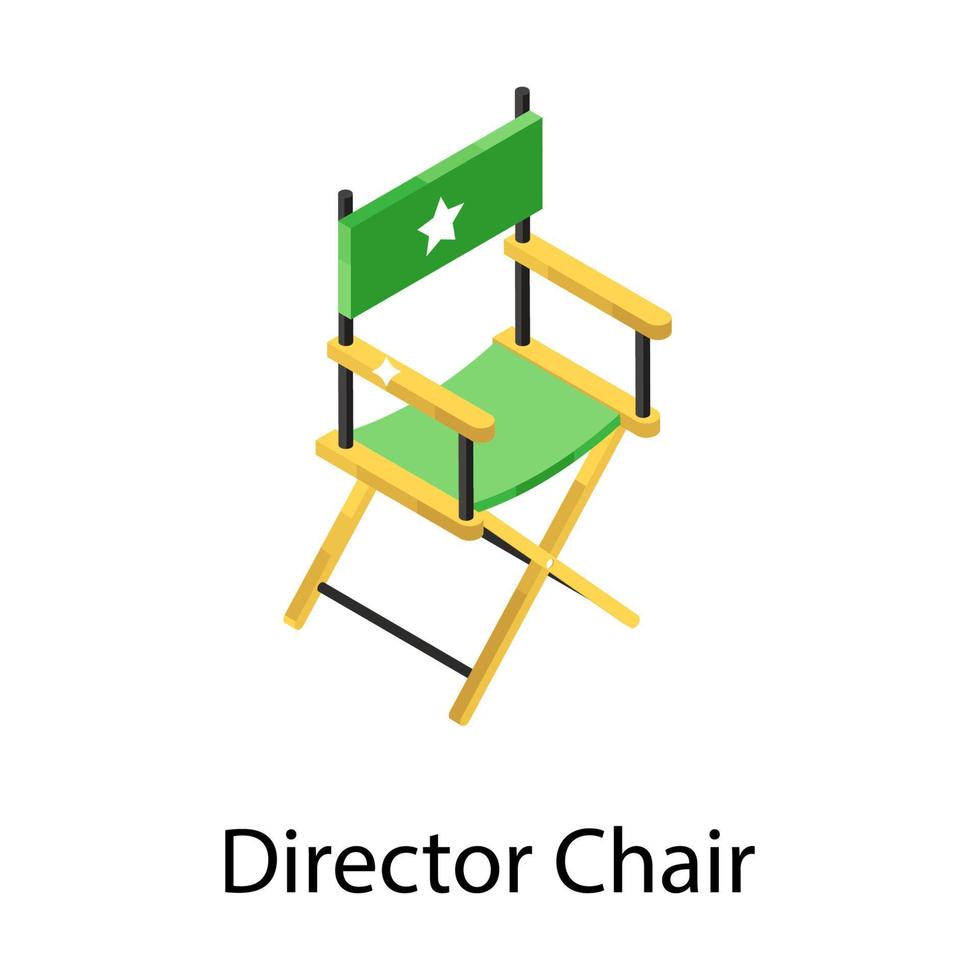 conceptos de silla de director vector