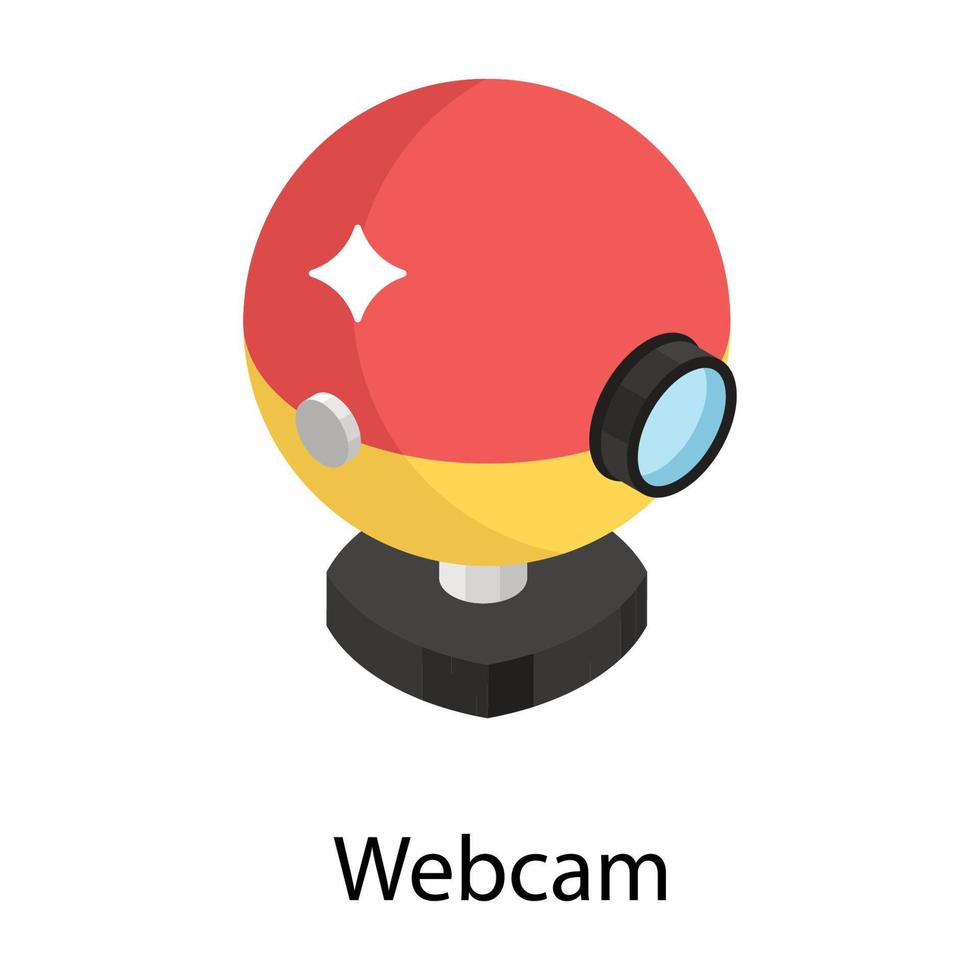 conceptos de webcam de moda vector