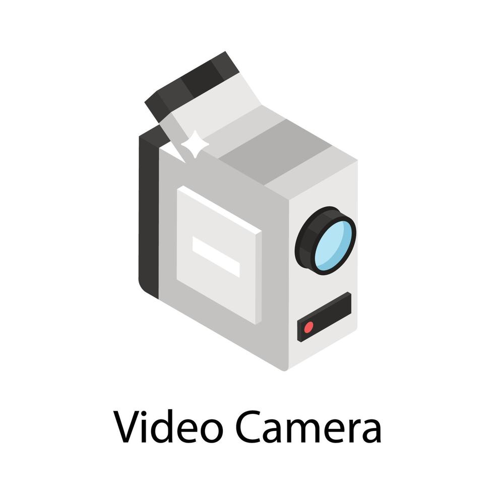 conceptos de cámara de video vector