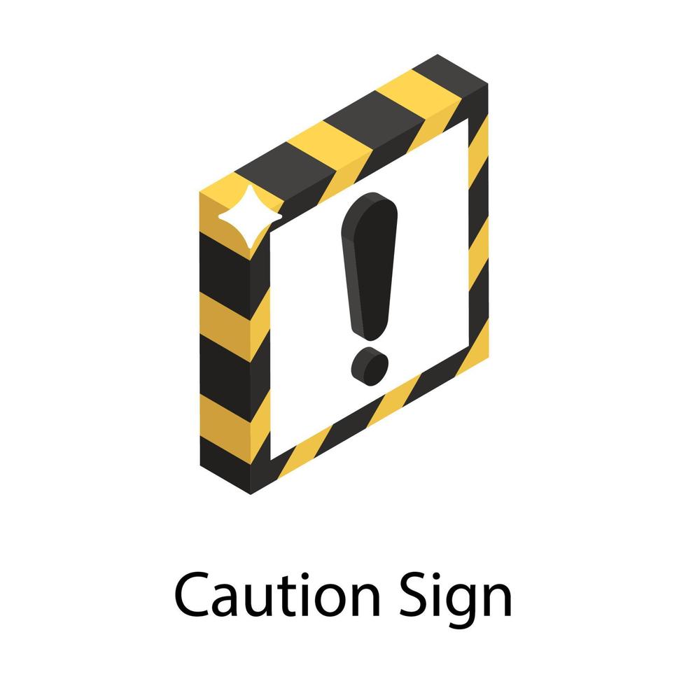Caution Sign Concepts vector