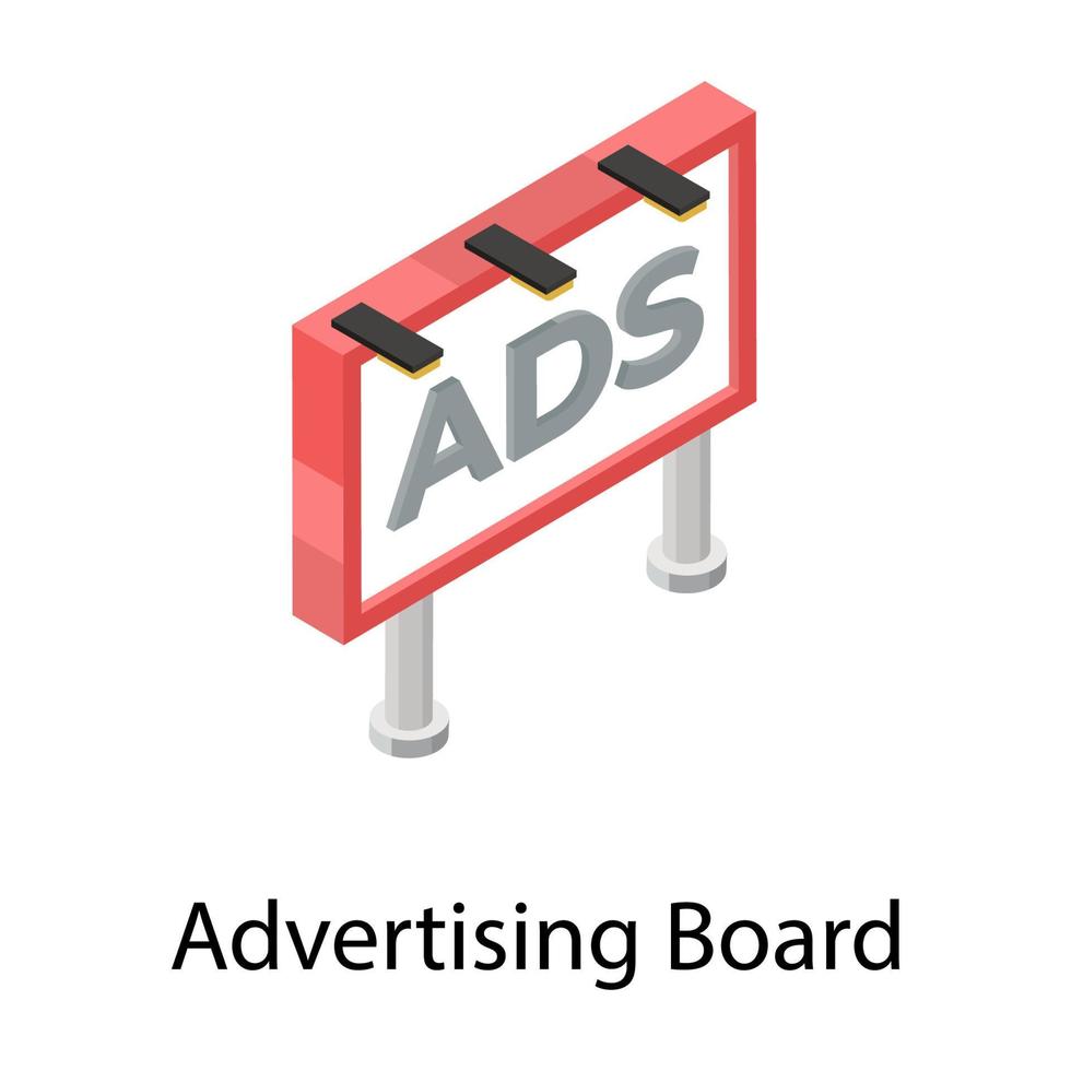 Ad Board Concepts vector