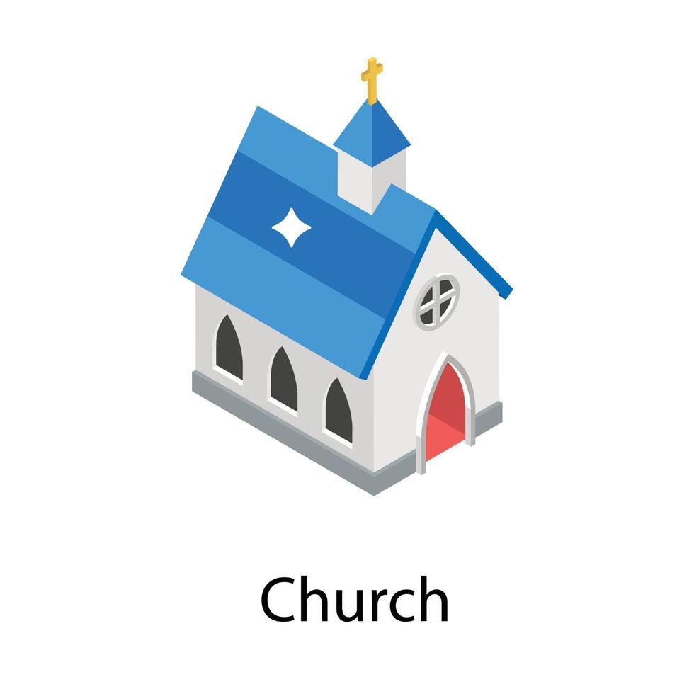 conceptos de iglesia de moda vector