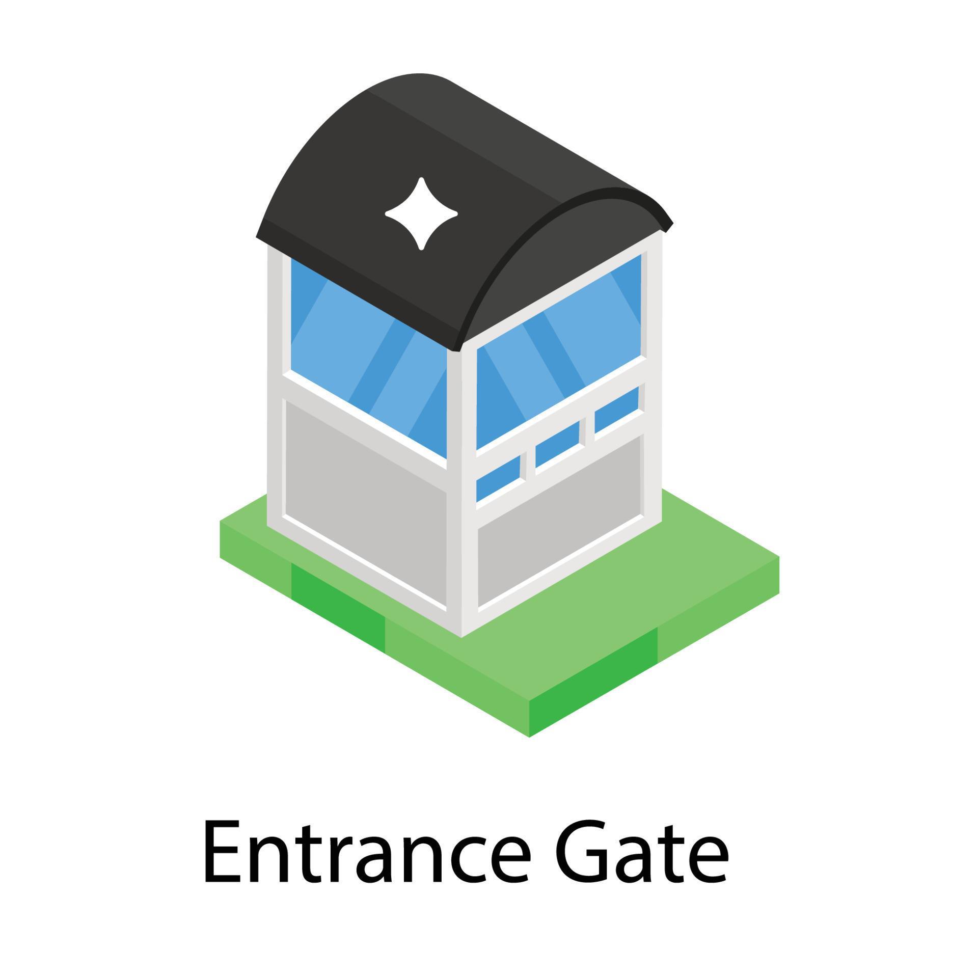 Entrance Gate Concepts 5180547 Vector Art at Vecteezy