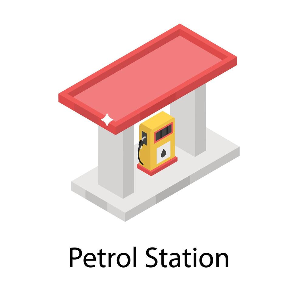 Petrol Station Concepts vector
