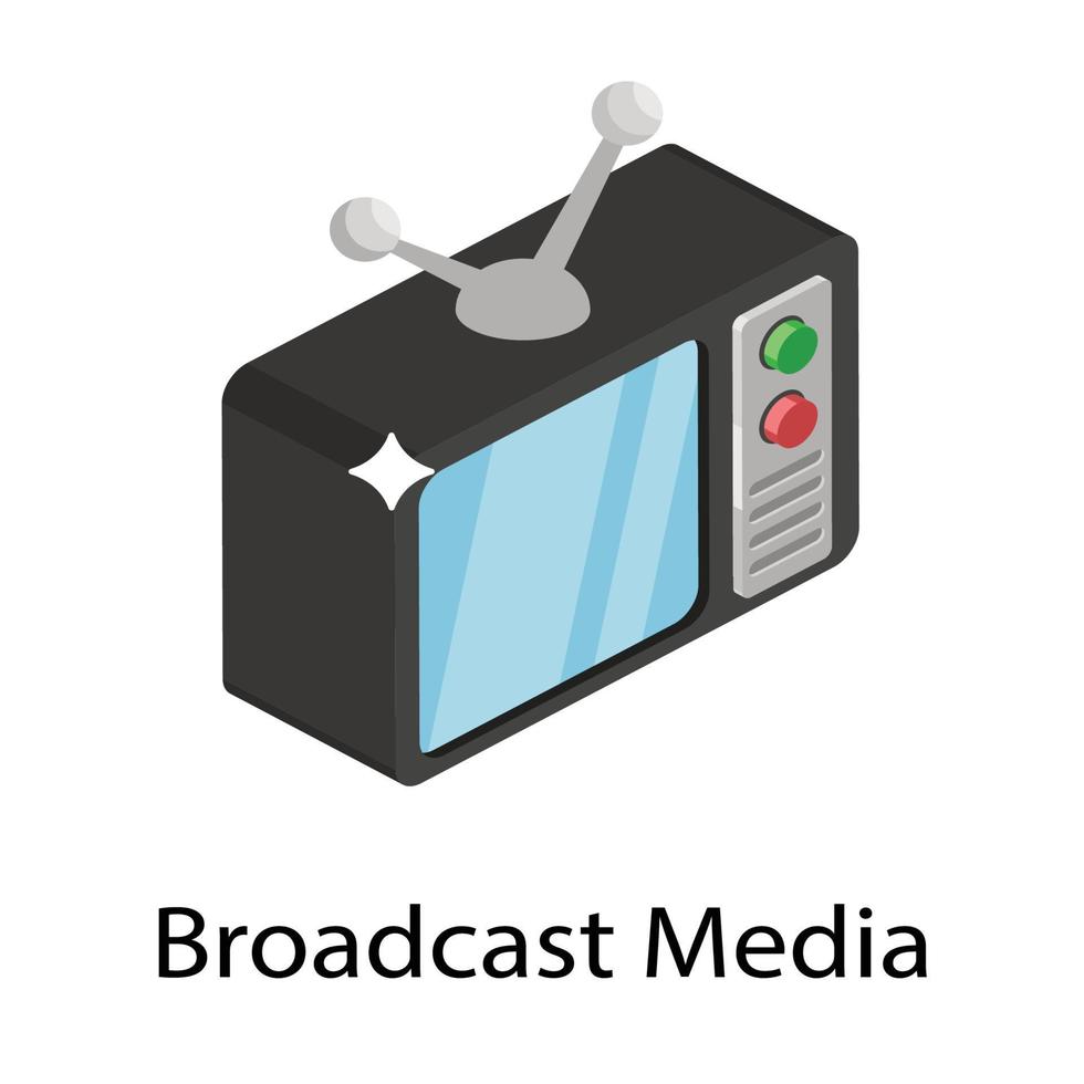 Broadcast Media Concepts vector