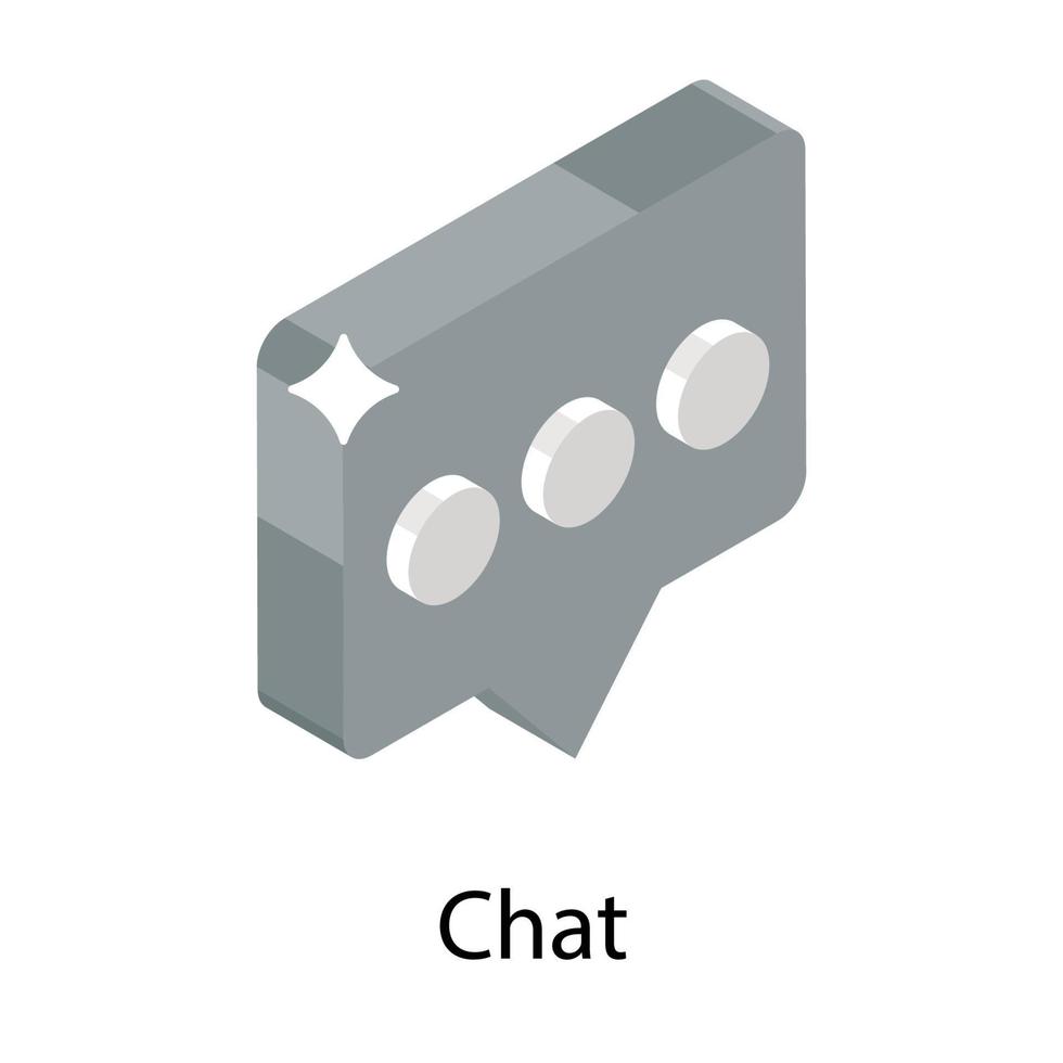 Trendy Chat Concepts vector