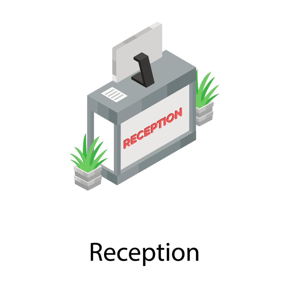 Trendy Reception Concepts vector