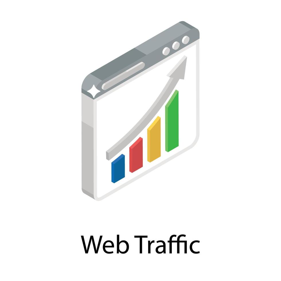 Web Traffic Concepts vector
