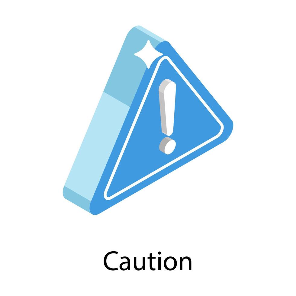 Trendy Caution Concepts vector