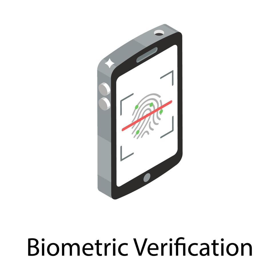 Biometric Verification  Concepts vector