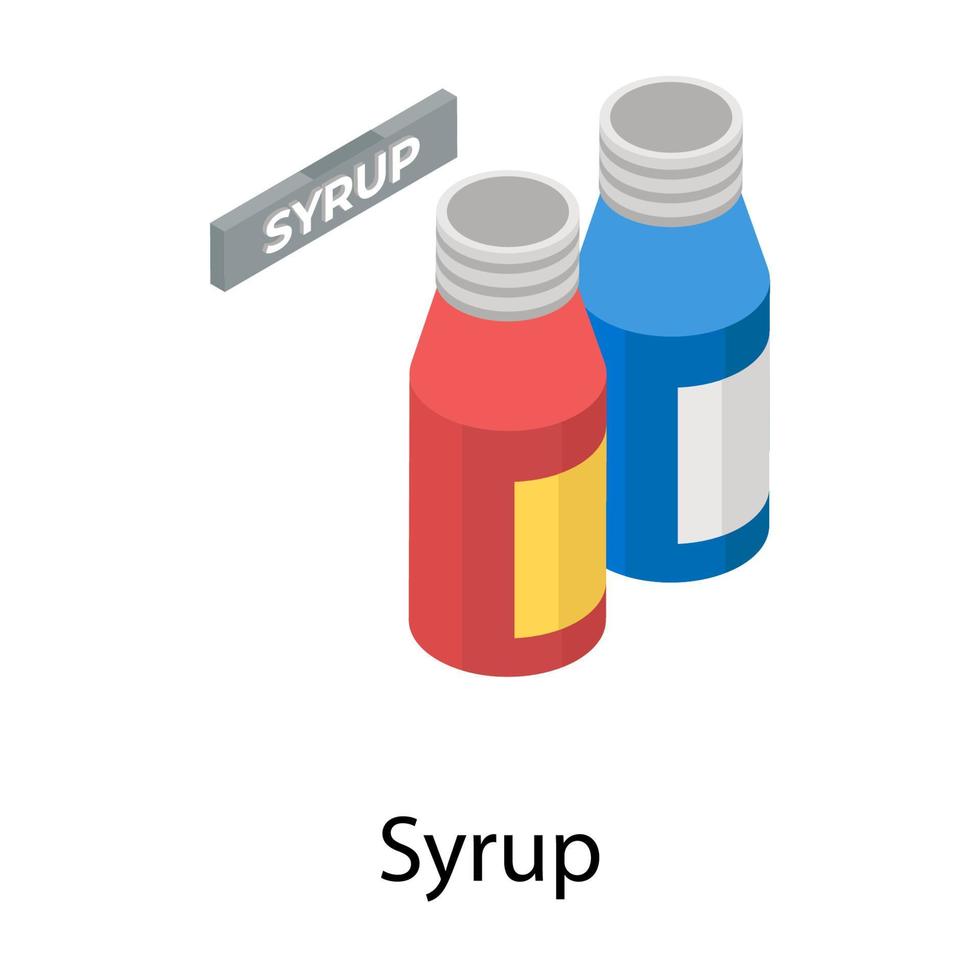 Trendy Syrup Concepts vector