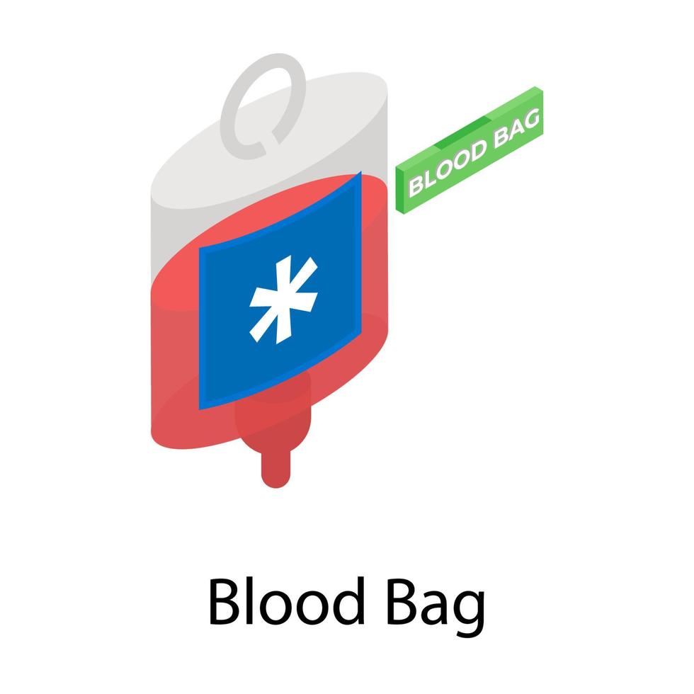 Blood Bag  Concepts vector