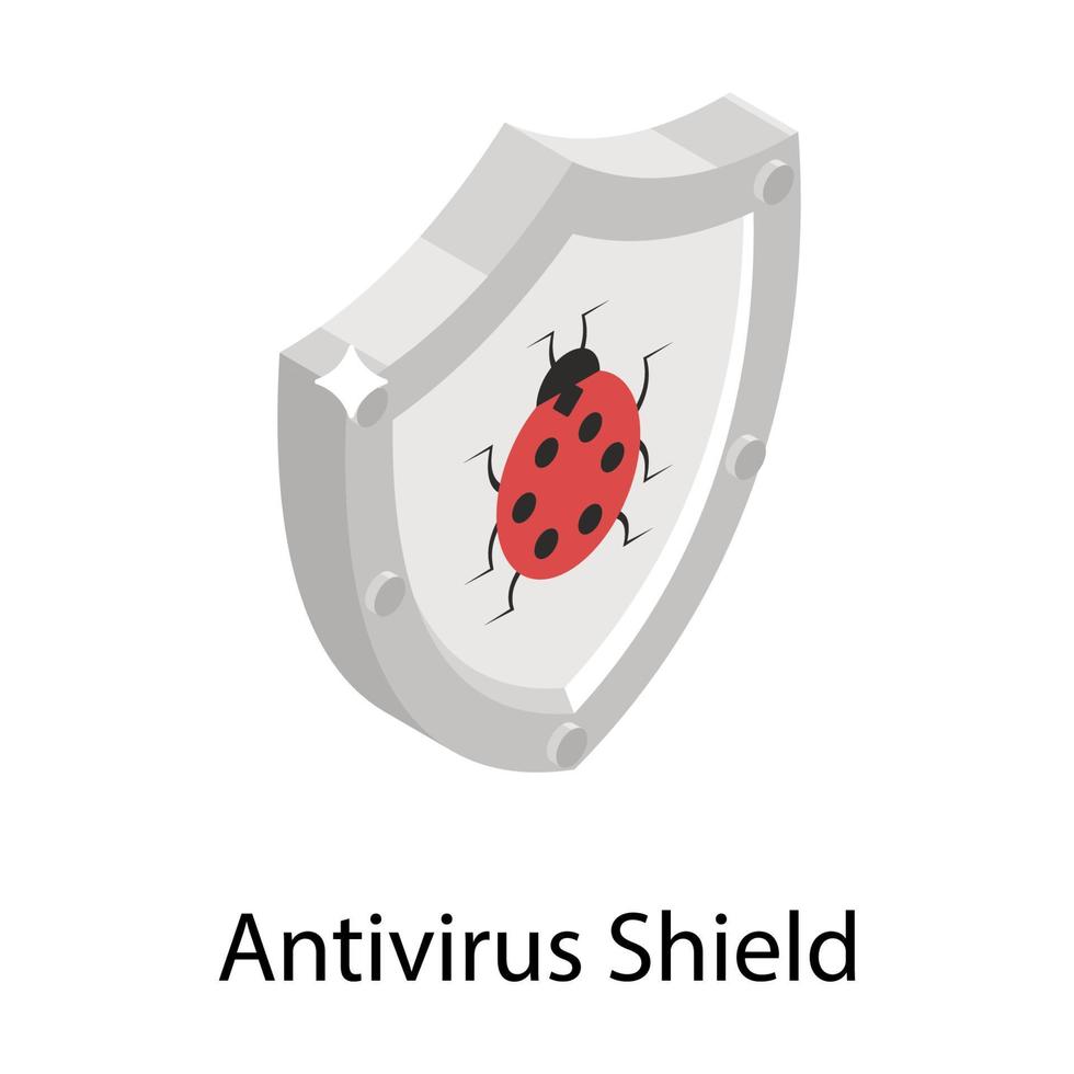 Antivirus Shield Concepts vector