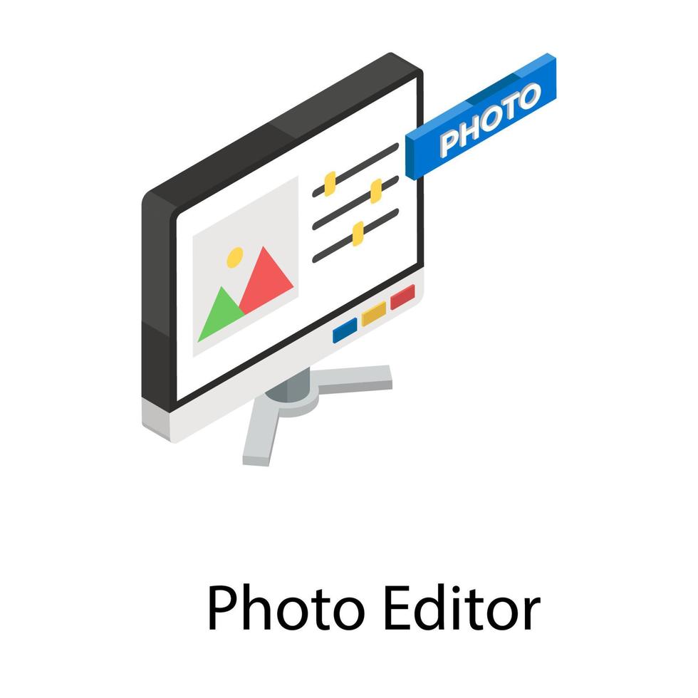 Photo Editor Concepts vector