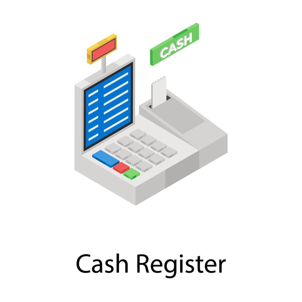 Cash Register Cinceots vector