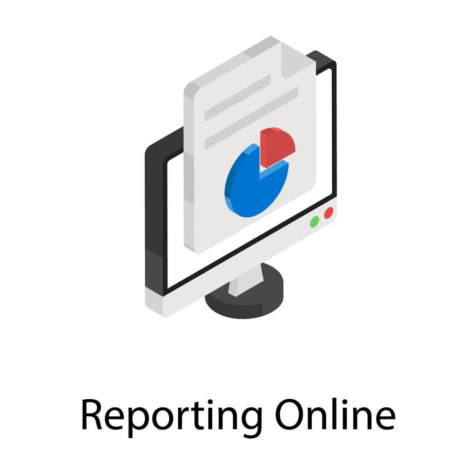 Reporting Online Concepts vector