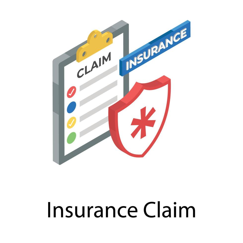 Insurance Claim Concepts vector