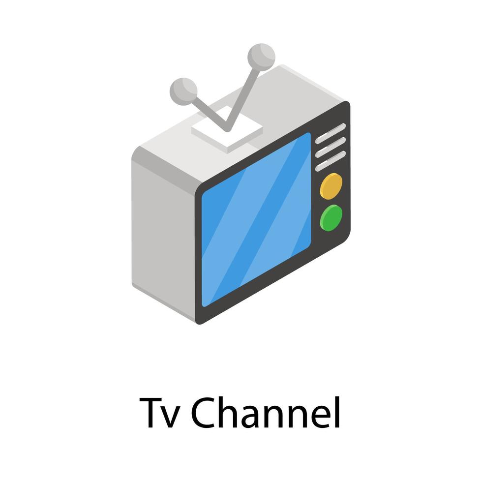 Trendy Tv Concepts vector