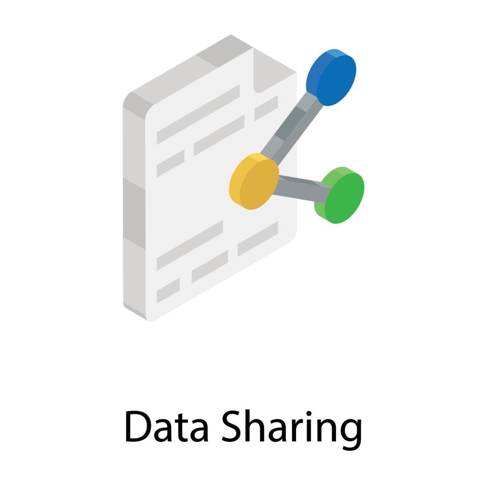 Data Share Concepts vector