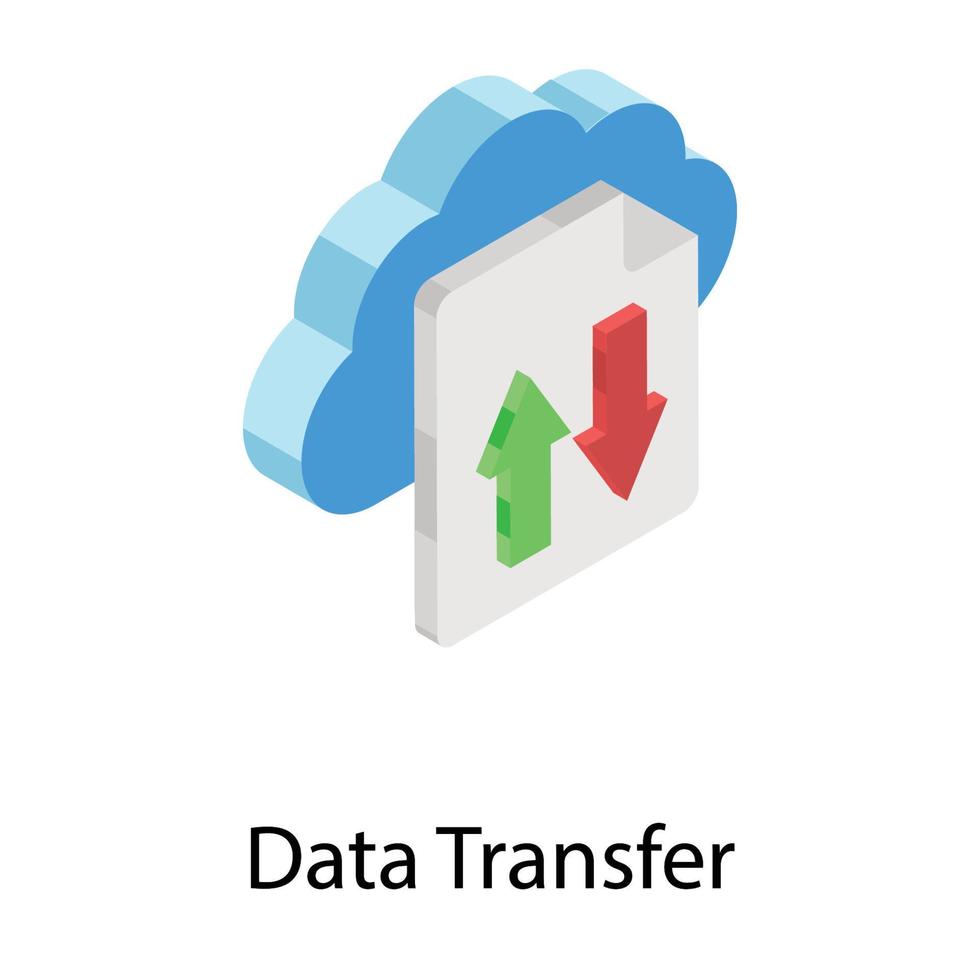 Data Transfer Concepts vector