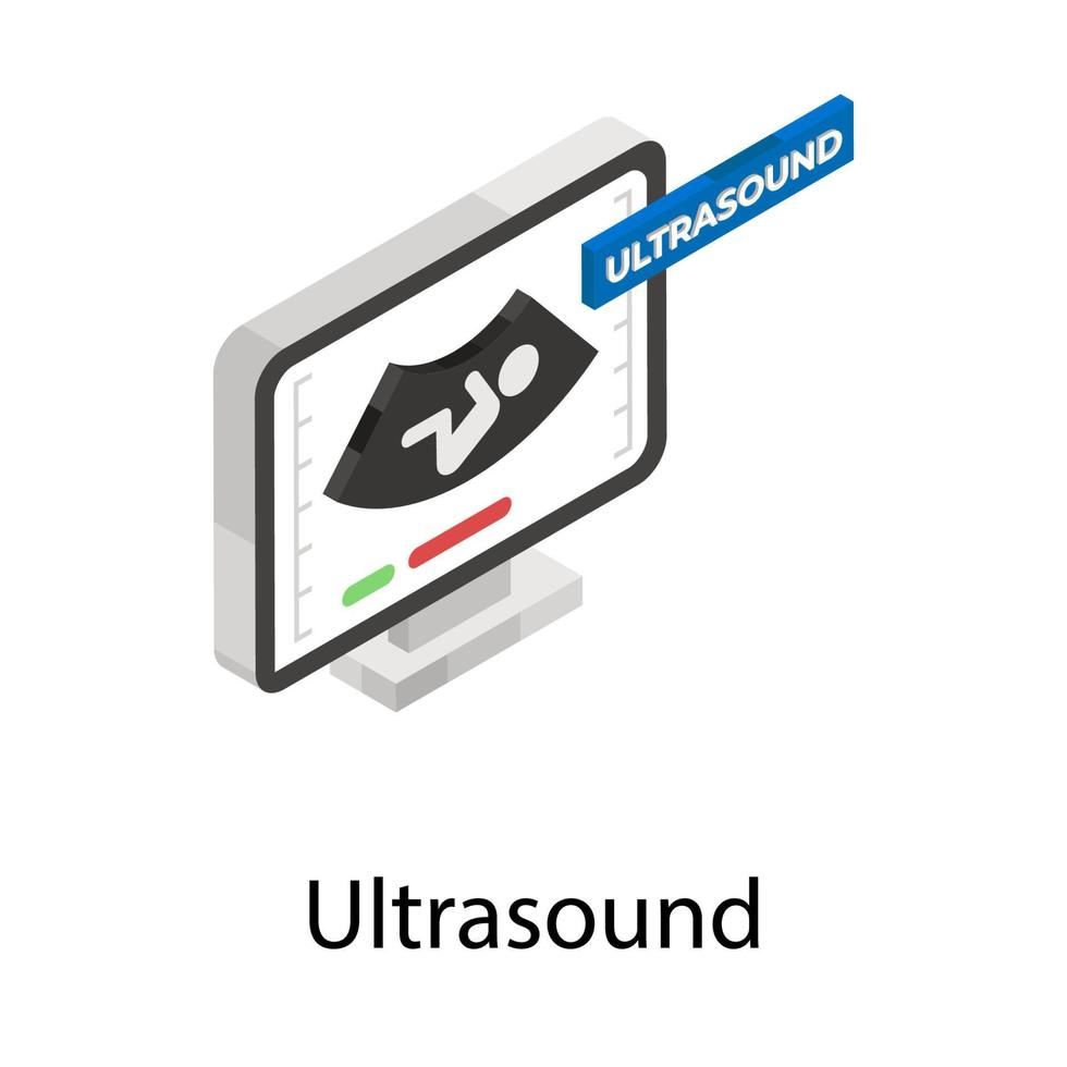 Trendy Ultrasound Concepts vector