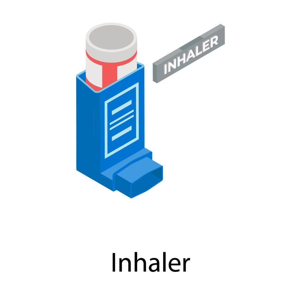 Trendy Inhaler Concepts vector