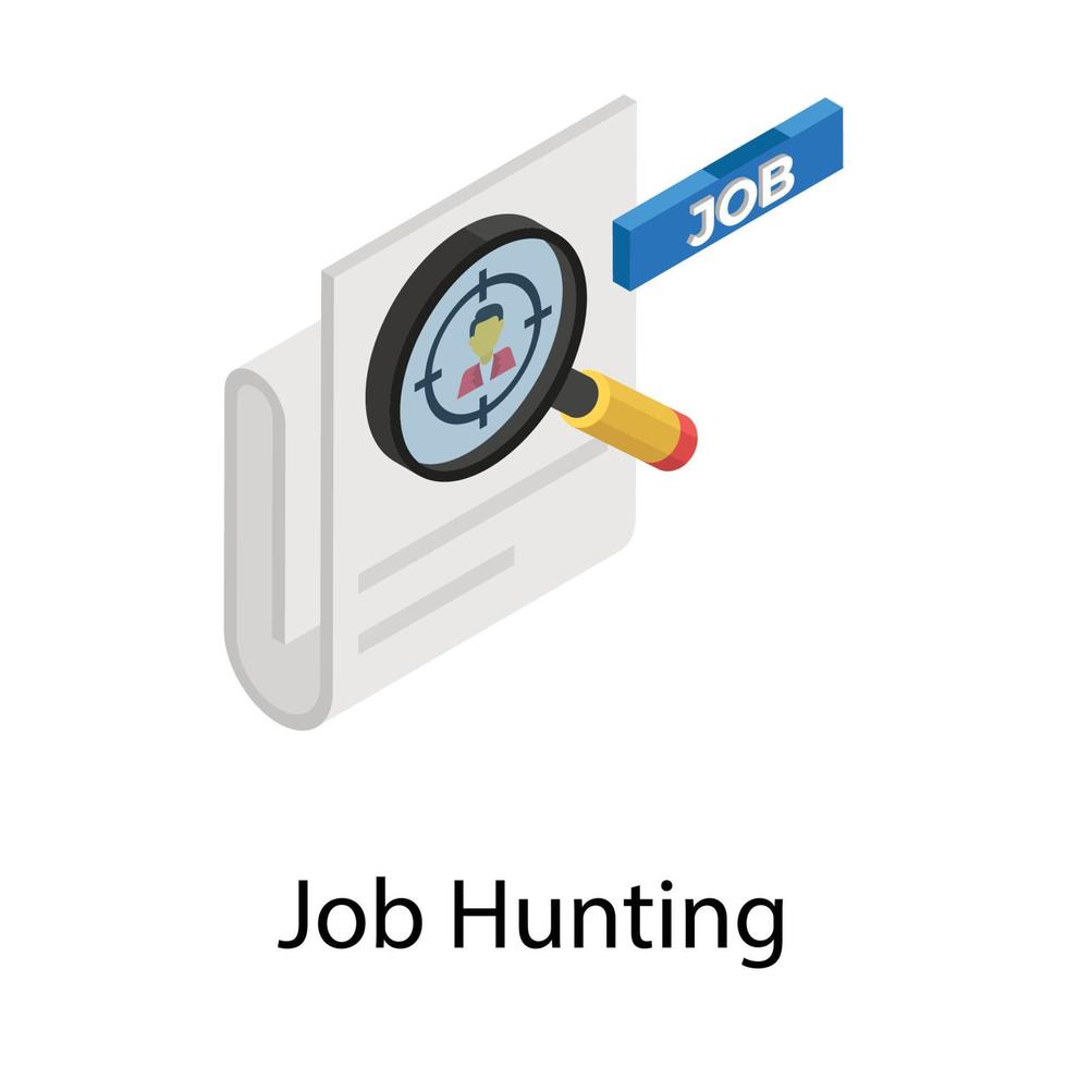 Job Hunting Concepts vector