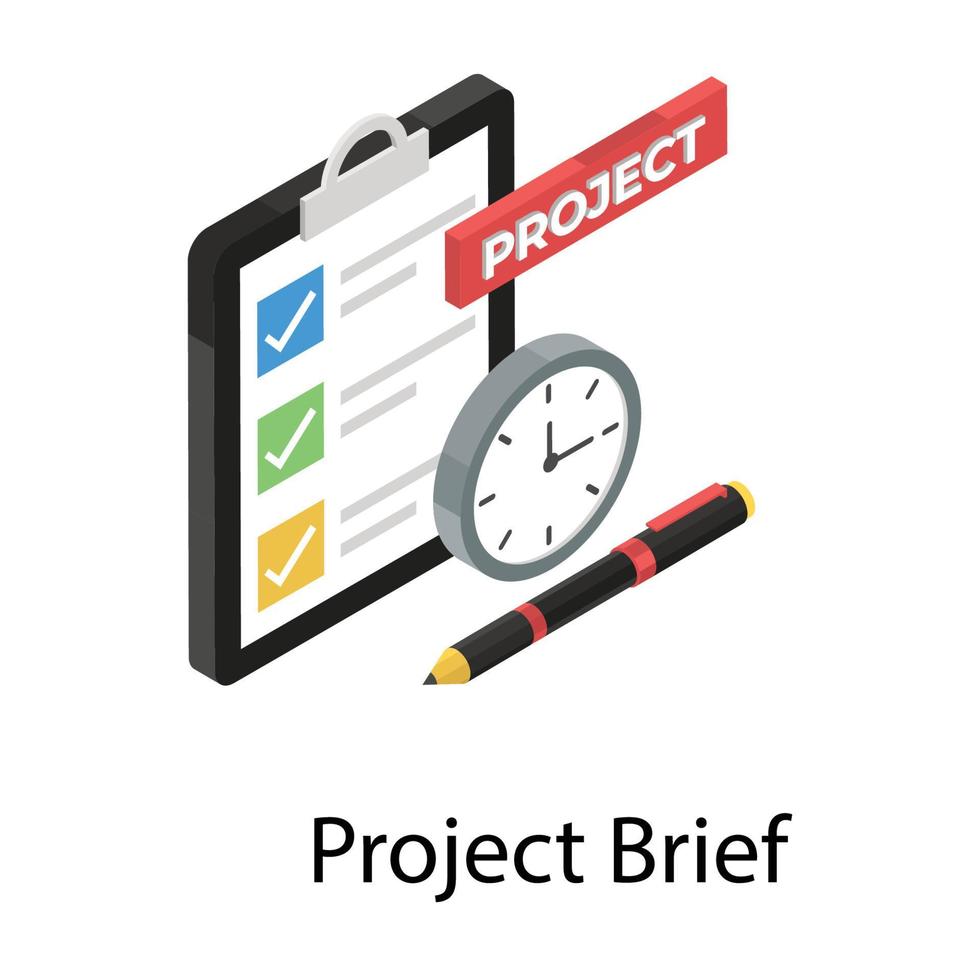 Project Brief Concepts vector