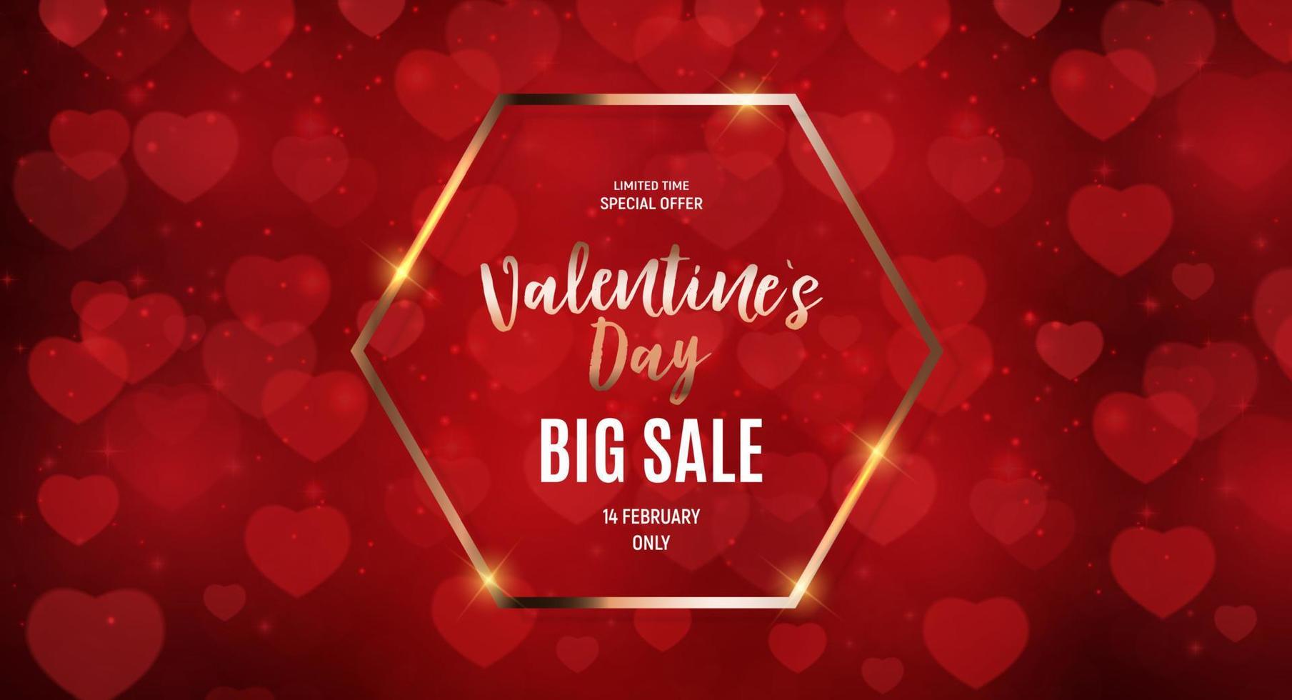 Valentine's Day Love and Feelings Sale Background Design. Vector illustration