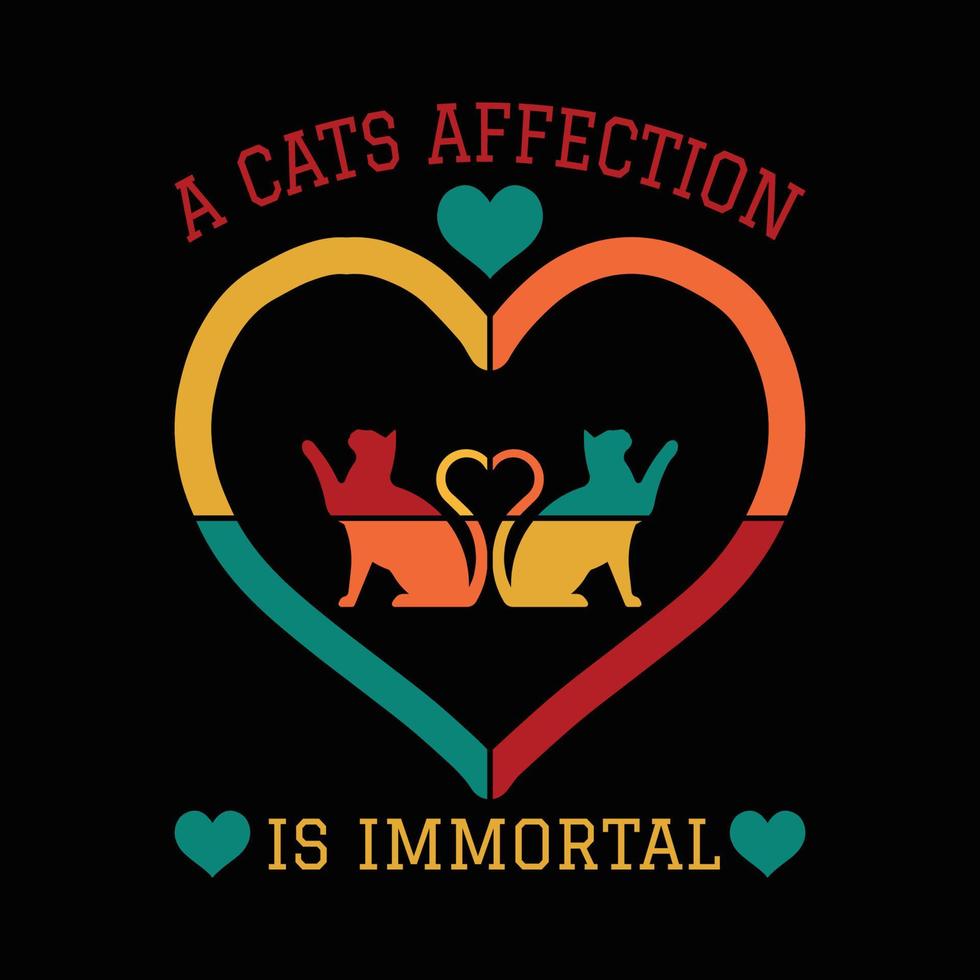 Cat T Shirt Design vector