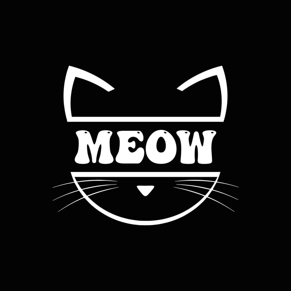 Cat T Shirt Design vector