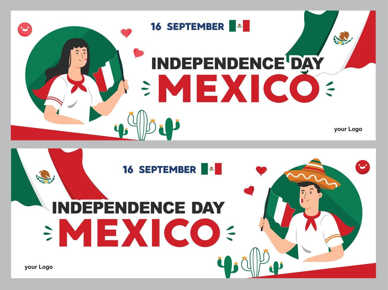 mexican independence day illustration, september 16th poster for background. viva mexico vector