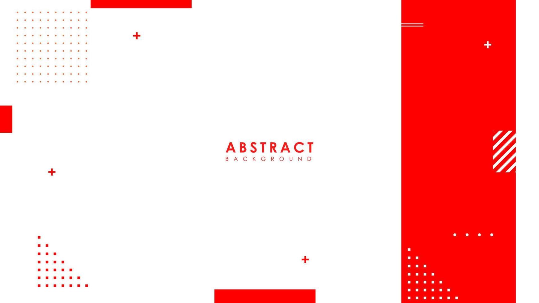 Abstract white and red background with geometric shape and minimal element vector