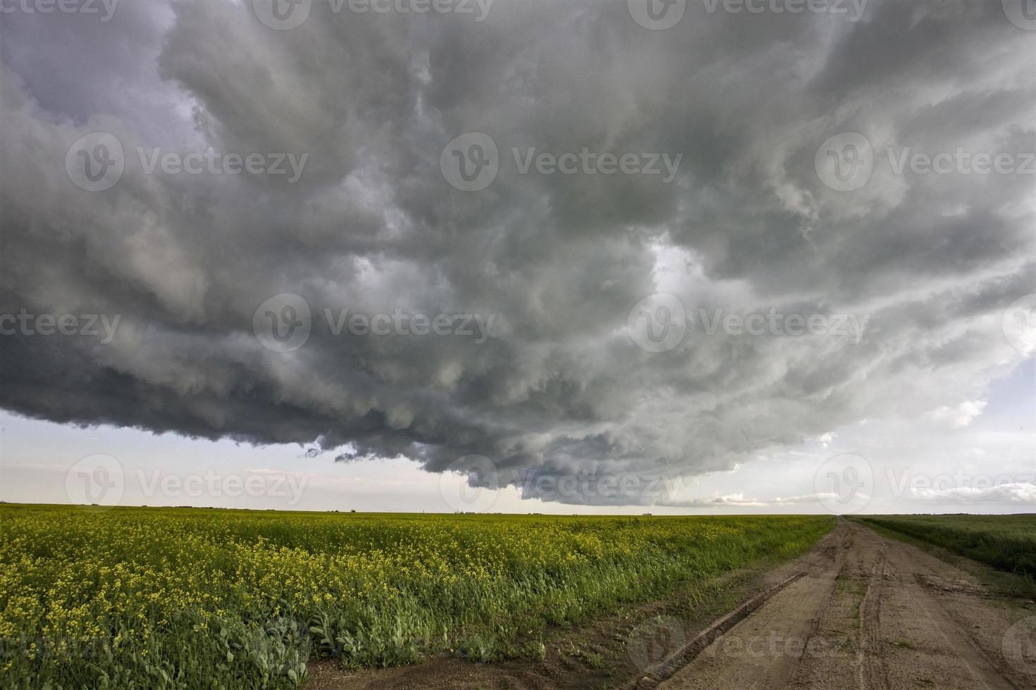 pradera nubes de tormenta canadá foto