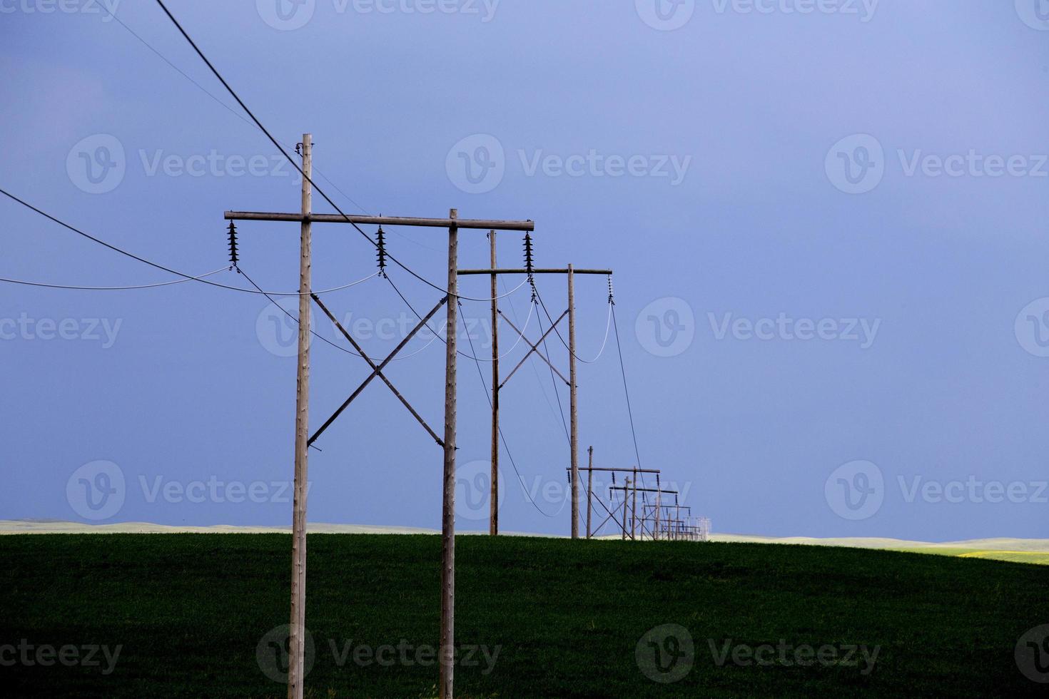 pradera nubes de tormenta foto