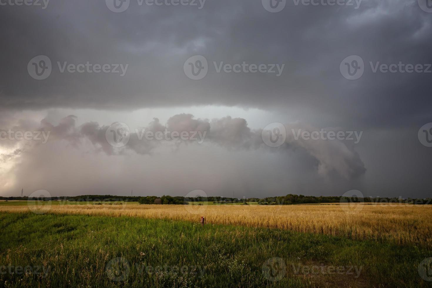 pradera nubes de tormenta canadá foto