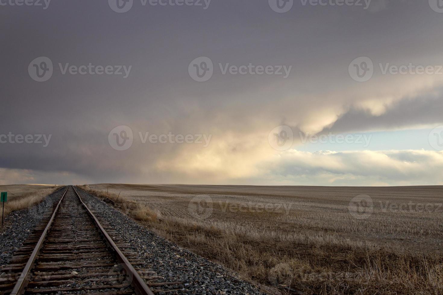 pradera nubes de tormenta foto