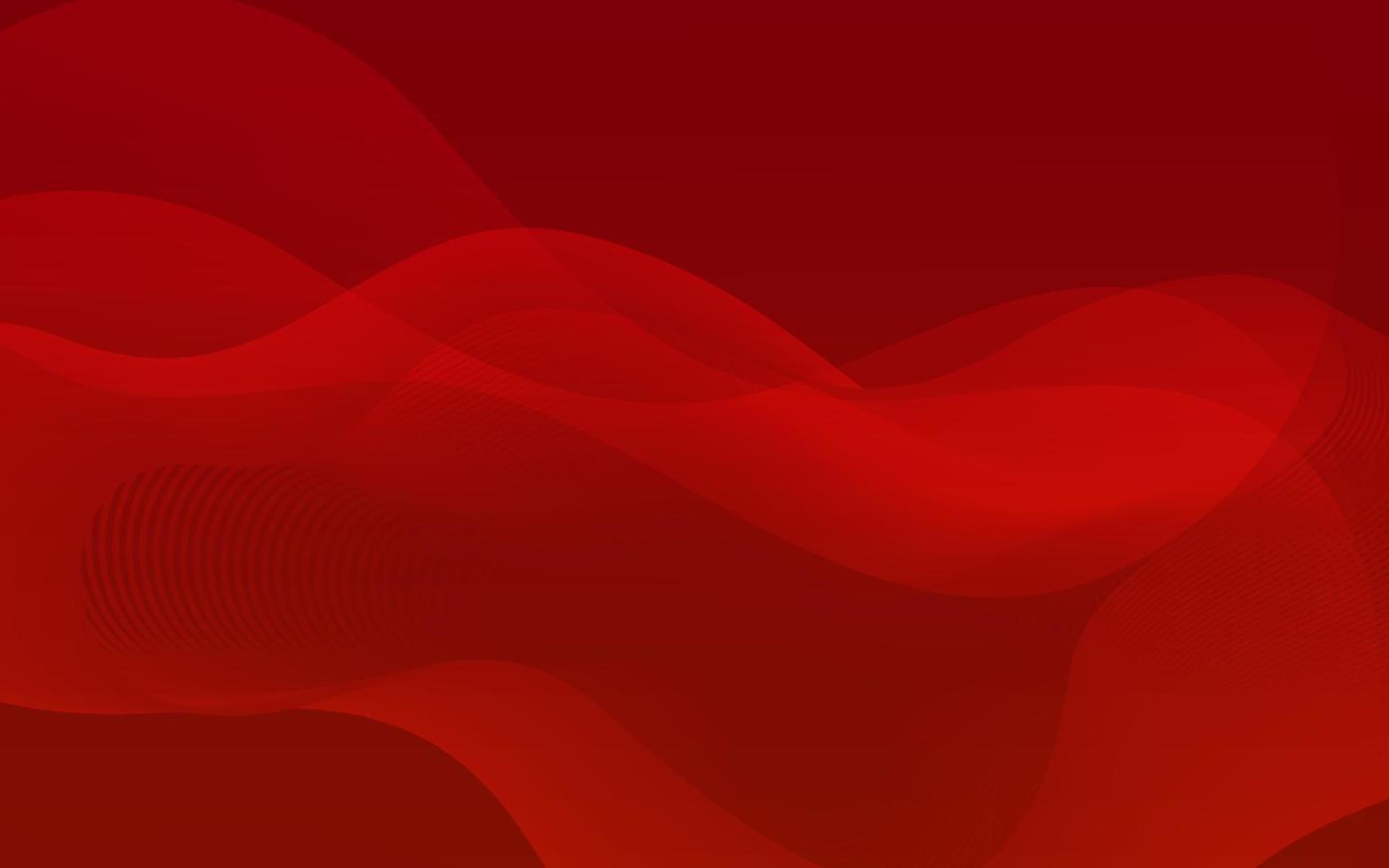 Fondo abstracto rojo, fondo de onda roja - vector