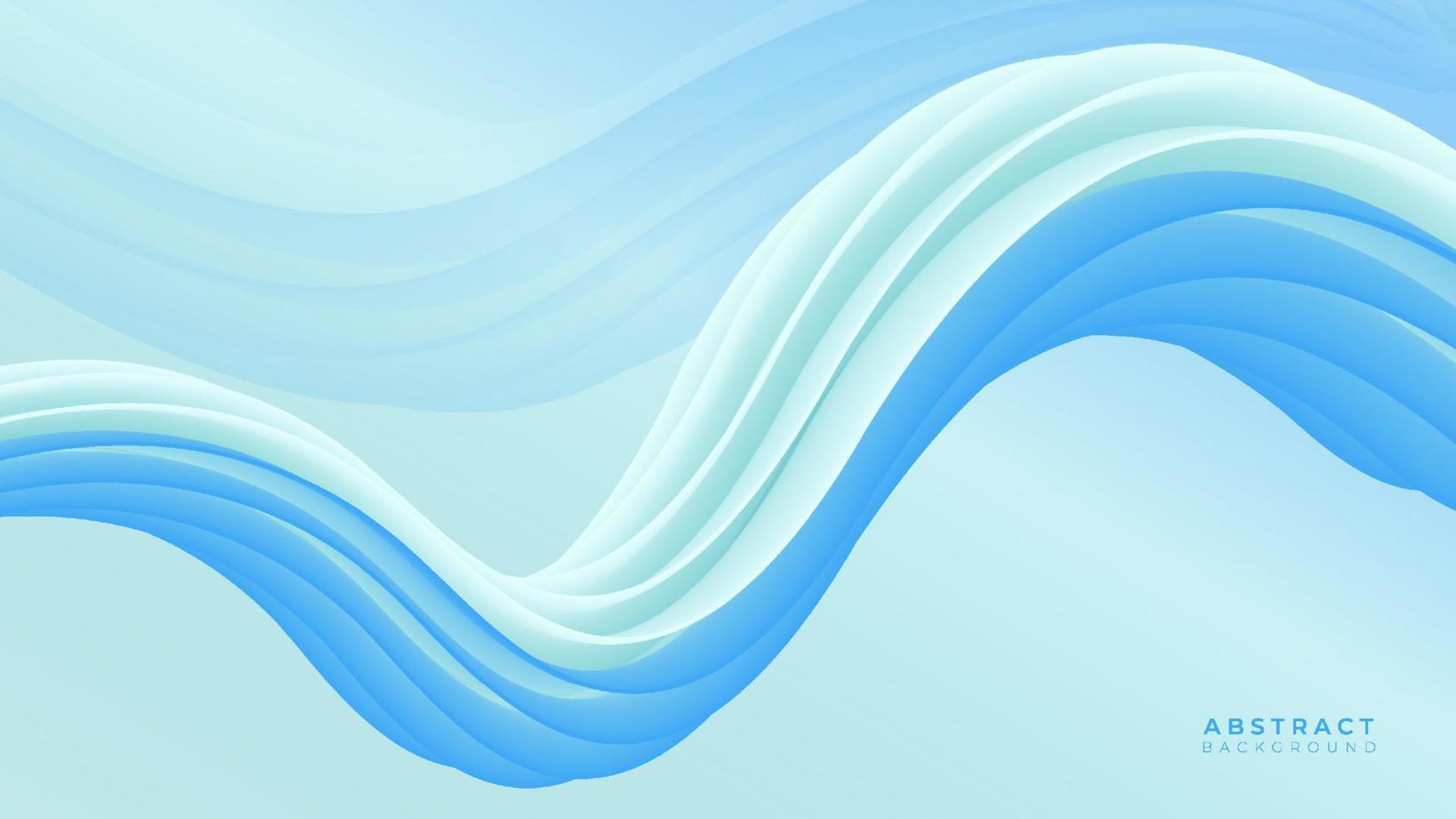 Diseño moderno de color azul de fondo fluido 3d. fondo fluido abstracto azul. vector de fondo abstracto azul ondulado.