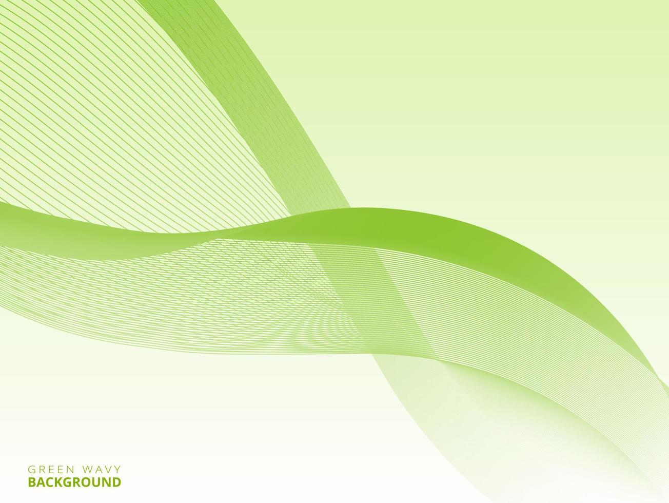 Green Wave Background. Green Line Background vector